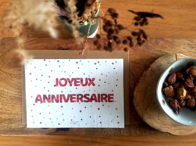 joyeux anniversaire confetti