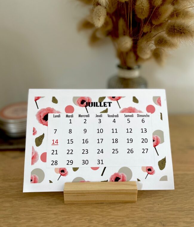 calendrier "Un bouquet de poésie" 2025 – Image 8