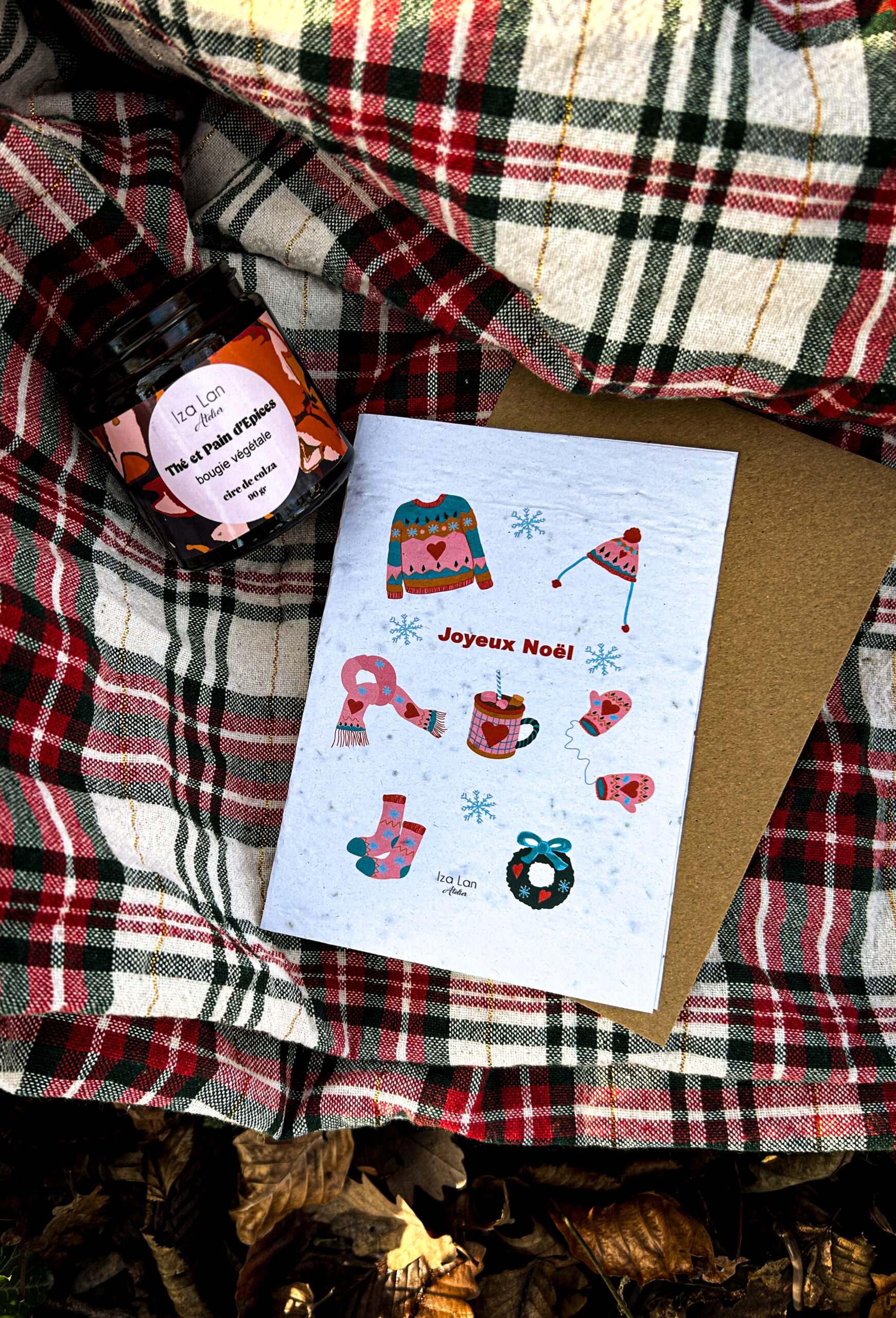 Carte De Noël À Planter – Thème Pull et Chocolat Chaud 2 Carte De Noël À Planter – Thème Pull et Chocolat Chaud – Image 2